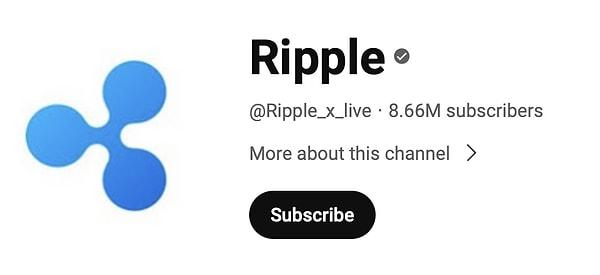 Kanalın fotoğrafı değişti ve ismi de Ripple oldu. Kripto para dolandırıcıları, açtıkları bu sahte canlı yayın ile Ripple‘ın değerleneceğini iddia ediyor ve yatırımcıları dolandırmaya çalışıyor.