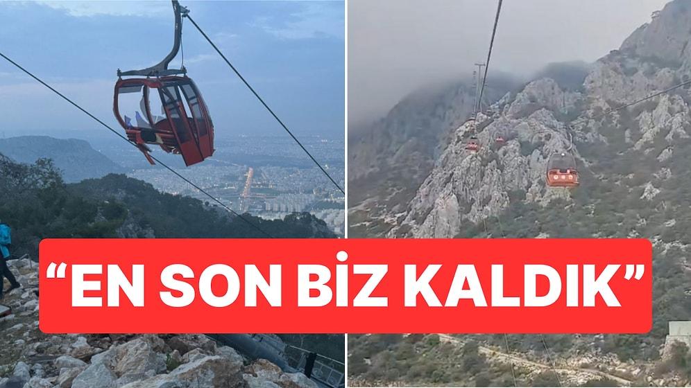 Antalya'daki Teleferik Faciasında Mahsur Kalan Bir Vatandaşın Çektiği Görüntüler Ortaya Çıktı