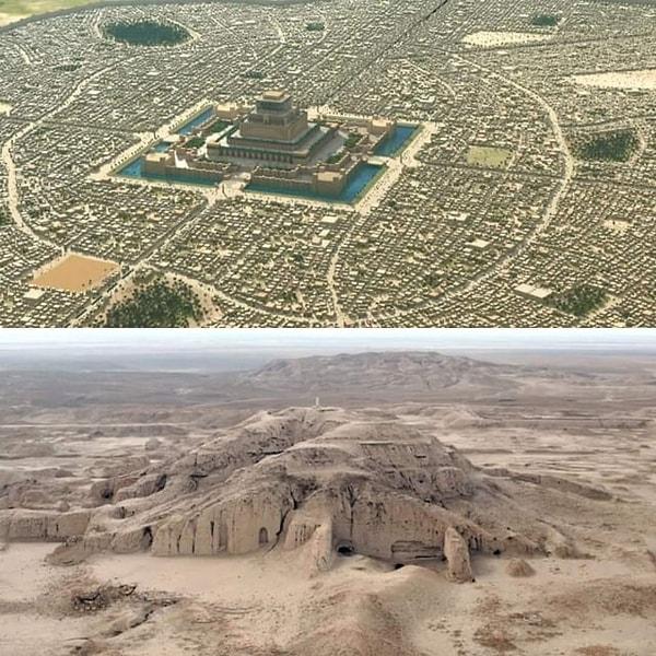 5. M.Ö 6500-4000 yılları arasında dünyanın ilk medeni şehri olarak kabul edilen Sümer şehri Uruk.