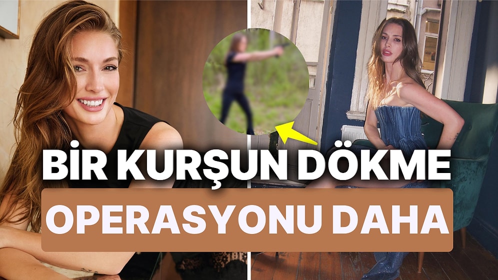 Yasemin Allen Eski FBI Ajanı Sevgilisi Amerikalı Aynasız'la Atış Dersinde! Bu Kez Yasemin Allen Kurşun Döktü!