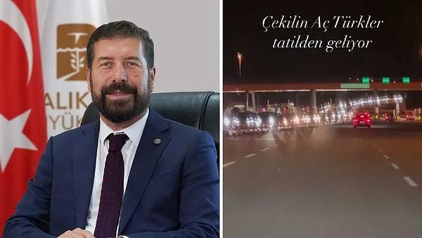 AK Partili Yavaş, sosyal medya hesabından bayram tatili dönüşü yollarda oluşan yoğunluğu "Çekilin aç Türkler tatilden dönüyor" notuyla paylaştı.
