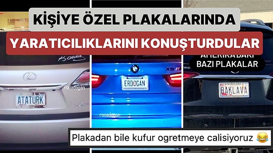 Amerika'daki "Kendine Özgü Plaka Sistemi" Sayesinde Araç Plakalarında Yaratıcılığını Konuşturan Gurbetçiler