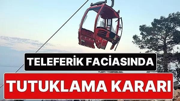Antalya'daki teleferik kazasıyla ilgili gözaltına alınan aralarında Kepez Belediye Başkanı Mesut Kocagöz'ün de bulunduğu 5 kişi tutuklanırken, 7 kişi serbest bırakıldı.
