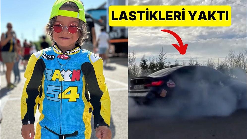 Kenan Sofuoğlu 5 Yaşına Giren Oğlu Zayn'a Araba Hediye Edince Zayn Aracın Lastiklerini Yaktı