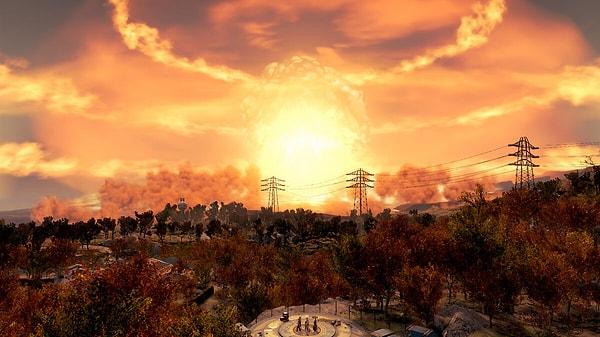 Oyunun en etkileyici sahnelerinden biri de şüphesiz burnumuzun dibinde patlayan atom bombası ile yapılan o açılıştı.