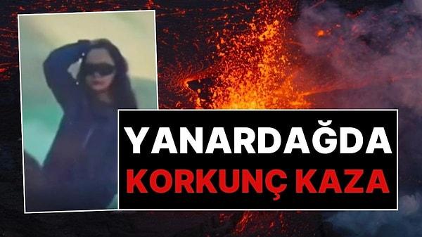 Endonezya'da Bir Kadın Aktif Volkanın İçine Düştü!