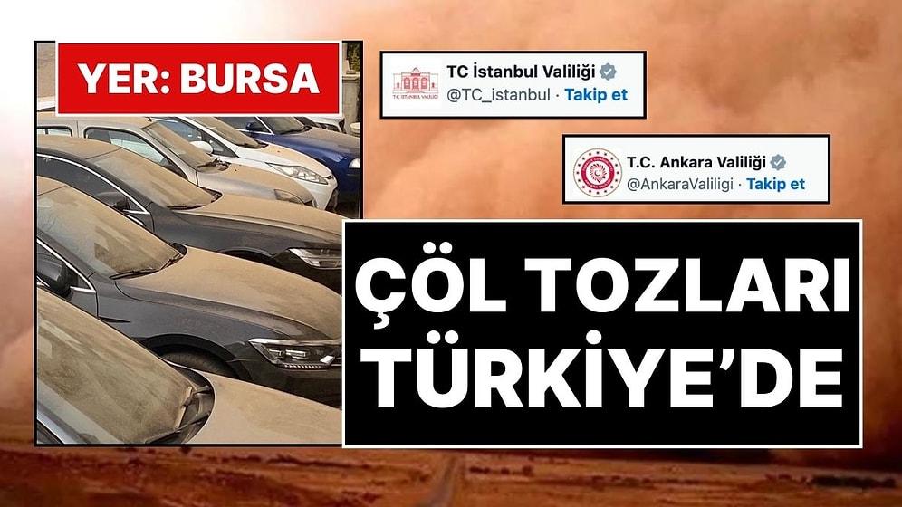 Çöl Tozları Türkiye'ye Giriş Yaptı: Valiliklerden Peş Peşe Uyarılar