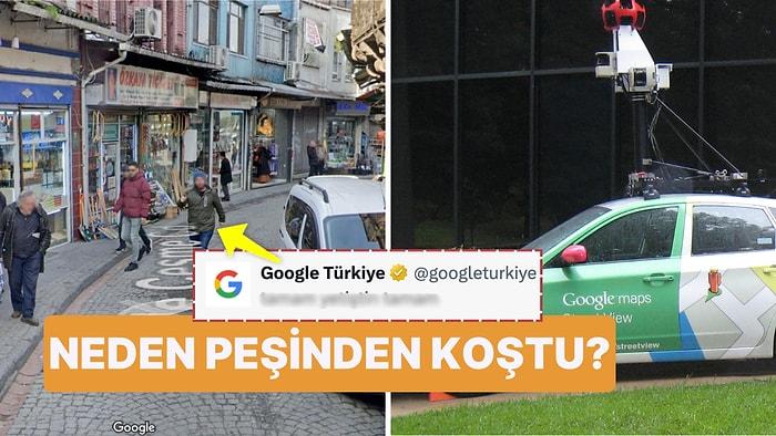 Önemli Bir Amaç Uğruna Google Street View Arabasının Peşinden Koşan Adama 'Google Türkiye'den Yanıt!