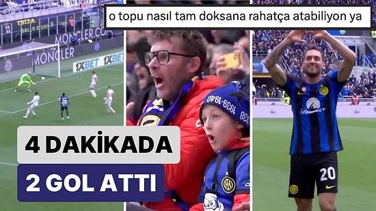 Maça Damgasını Vurdu: Hakan Çalhanoğlu Inter-Torino Maçında 4 Dakika İçinde 2 Gol Attı