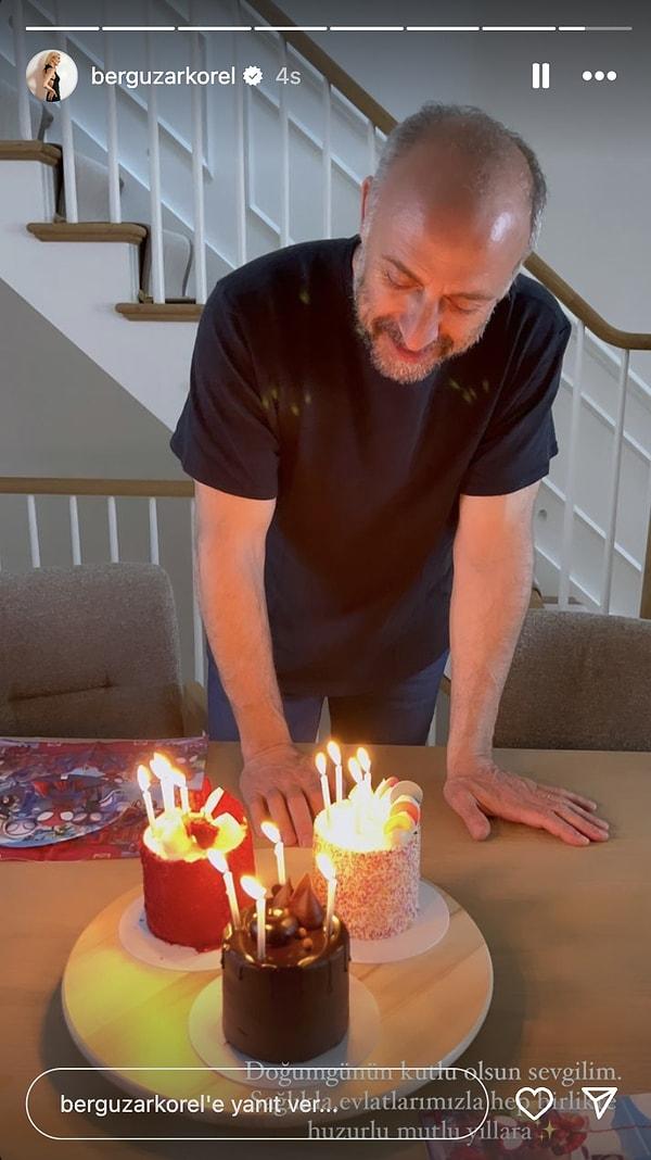 Bergüzar Korel, biricik eşi Halit Ergenç'in doğum gününü kutladı.