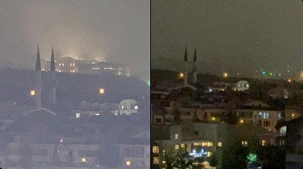 Ankara'da etkili olan sağanak yağış Cumhurbaşkanlığı Külliyesi'ni de vurdu. Beştepe'de bulunan Cumhurbaşkanlığı konutunun elektrikleri yaklaşık 10-15 dakikalığına kesildi.