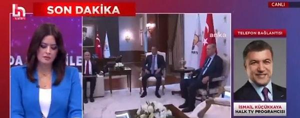İsmail Küçükkaya, Halk TV canlı yayınında Erdoğan ile Özel görüşmesi sonrasında açıklama yapılmamasının önemli olduğunu ifade etti.