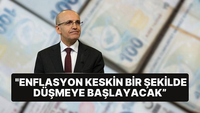 Mehmet Şimşek Enflasyon Verilerini Değerlendirdi: "Enflasyon Keskin Bir Şekilde Düşmeye Başlayacak"