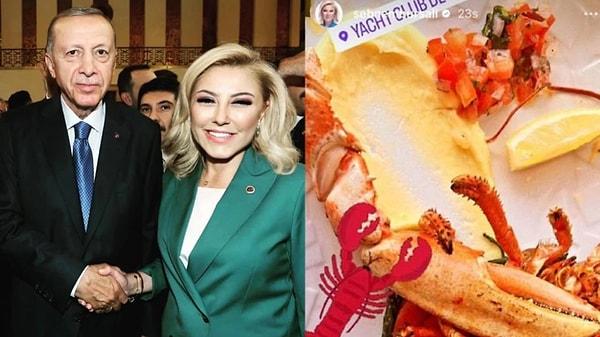AKP İzmir Milletvekili Şebnem Bursalı, Monaco'da lüks bir restoranda yediği ıstakoz yemeğini sosyal medya hesabından paylaştı. Bursalı'nın paylaşımına çok sayıda tepki gelmişti. AKP'li isimlerde Bursalı'ya tepkilerini açıktan göstermişlerdi.