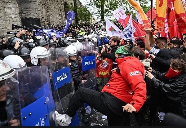 İstanbul’da 1 Mayıs Emek ve Dayanışma Günü’nde kısıtlama tedbirlerine rağmen taşkınlık çıkaran ve taş, sopa, demir çubuklarla polislere mukavemet gösteren şüpheliler tespit edilerek gözaltına alınmıştı.