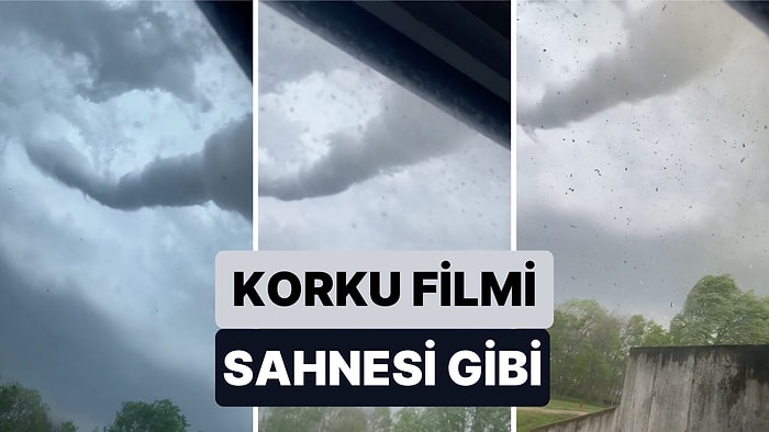 Korku Filmi Sahnesi Gibi: Kansas'da Yaşanan Hortum Felaketi Bir Evin İçinden Görüntülendi