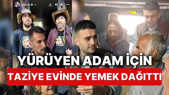 CZN Burak Kendisini Görmek İçin İstanbul'a Gelmek İsterken Vefat Eden Neşet Turan'ın Cenazesinde Yemek Dağıttı