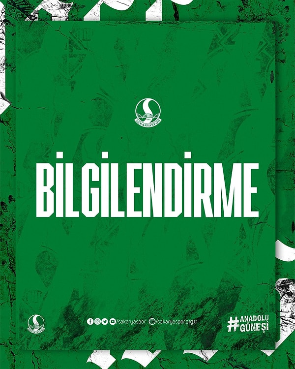 Alınan şok yenilginin ardından Sakaryaspor, teknik direktör Tuncay Şanlı ve takım kaptanı Burak Süleyman ile yolların ayrıldığını paylaştı.