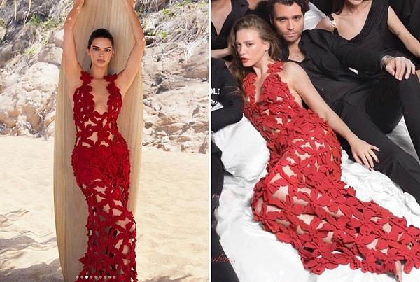 Kafalar karıştı tabii! Şimdi hazırsanız sözü size bırakıyoruz... Bu oldukça tuzlu kırmızı elbiseyi yerli güzelimiz Serenay Sarıkaya mı daha iyi taşımış Kendall Jenner mı?