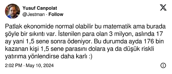 İşte sosyal medyada 3 milyona 10 yılda 21 milyonluk geri ödemeye yapılan yorumlardan bazıları.