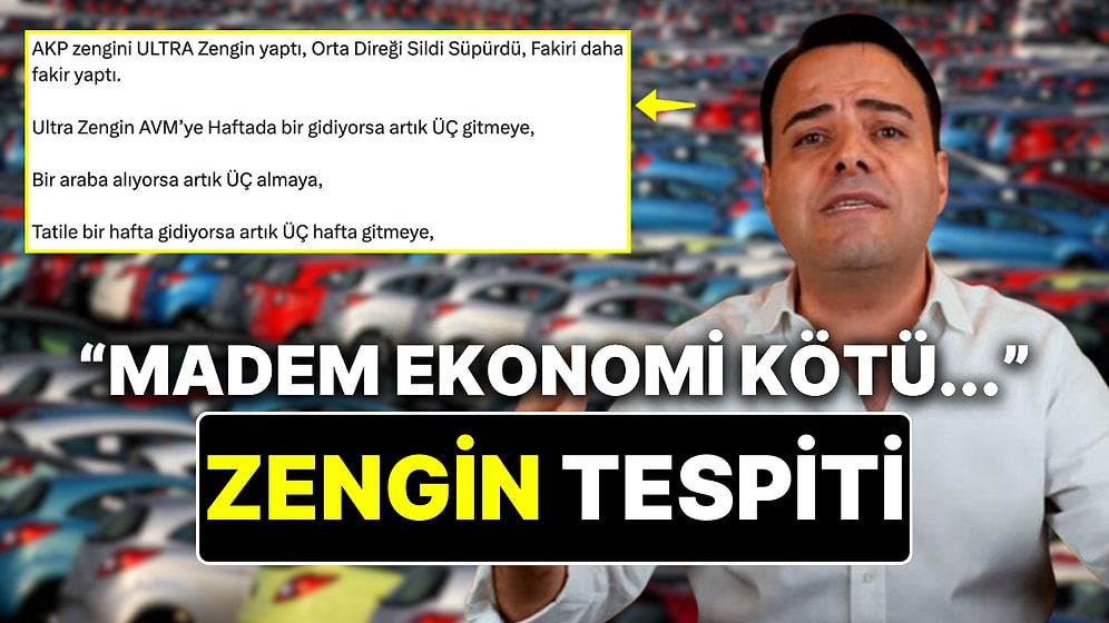 Özgür Demirtaş "Ekonomi İyi" Diyenlere Zengin Tespitiyle Açtı Ağzını Yumdu Gözünü