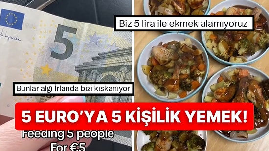 İrlanda’da Bir Marketten 5 Euro’yla Yaptığı Alışverişle 5 Kişilik Yemek Hazırlayan Kadın Gündem Oldu