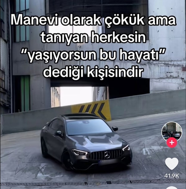 1. Mercedes'in var diye mutlusun sanıyorlarsa benim olsun o araba, ben razıyım.