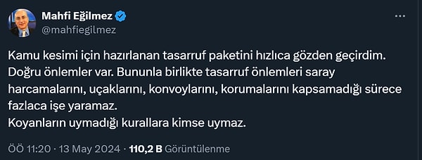 "Koyanların uymadığı kurallara kimse uymaz."