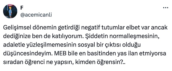 MEB'de de sorumluluk olduğu öne sürüldü.