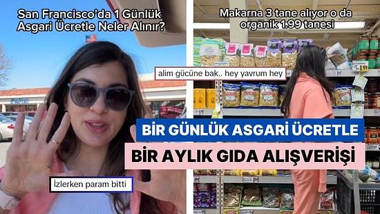Amerika'da Yaşayan Türk Kullanıcının Bir Günlük Asgari Ücret Tutarında Yaptığı Market Alışverişi Gündem Oldu