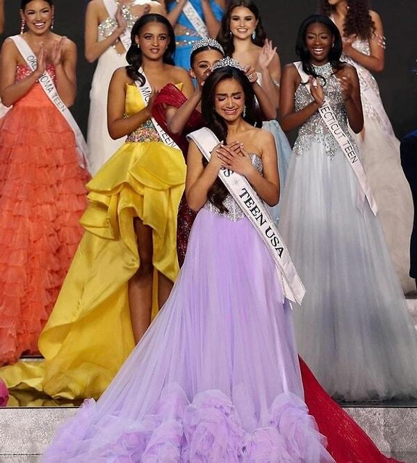 Bu ayın başında Noelia Voigt'in 'ABD Güzellik Kraliçesi' ünvanını bırakmasından iki gün sonra 'ABD Genç Güzellik Kraliçesi' (Miss Teen USA 2023) UmaSofia Srivastava da ünvanından vazgeçmişti.