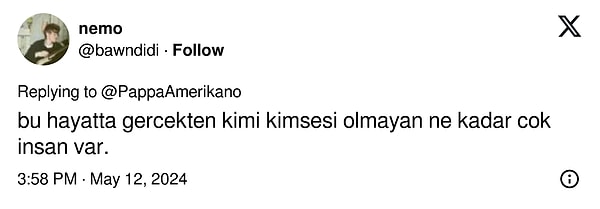 Kimsesiz insanları hatırlandı.