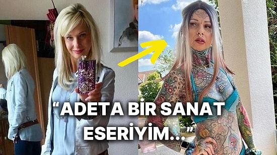 59 Yaşındaki Dövme Tutkunu Kadın, Son 10 Sene İçerisindeki Değişimini Paylaştı