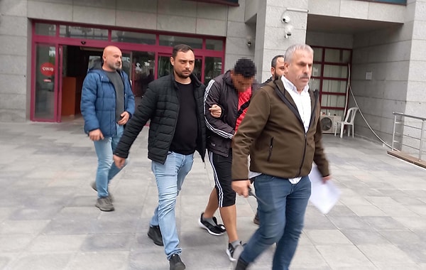 Olayla ilgili soruşturma başlatan polis ekipleri  E.Ö.'yü kısa sürede yakaladı. Kasten yaralama ve tehditten 6 ayrı suç kaydı bulunan E.Ö. ve babası, polisteki işlemlerinin ardından aynı gün adliyeye sevk edildi. E.Ö., çıkarıldığı mahkemede tutuklanırken, babası serbest bırakıldı.