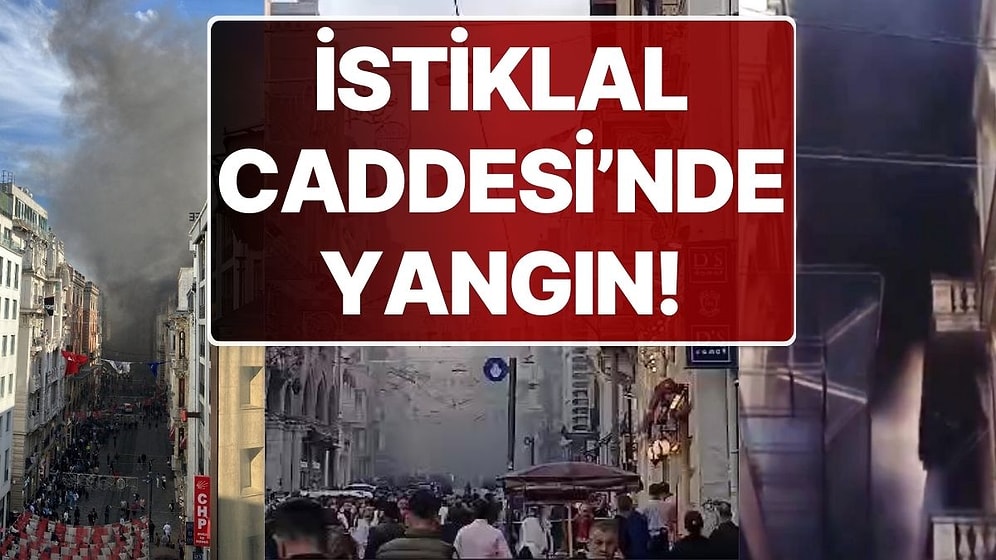 İstiklal Caddesi'nde Yangın: Çok Sayıda İtfaiye Ekibi Bölgeye Sevk Edildi