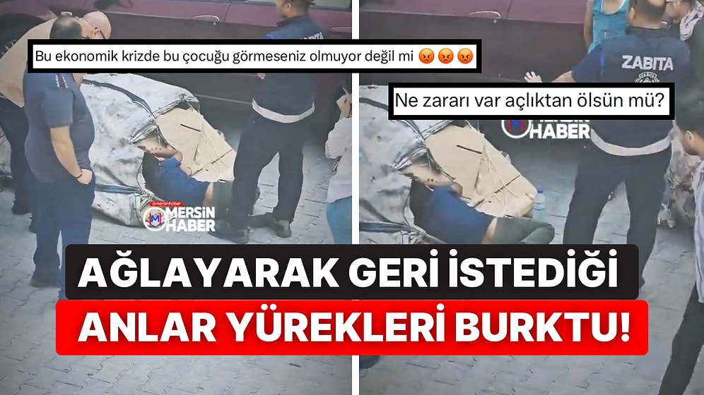 Kağıt Toplayan Çocuğun Arabasına Zabıtalar El Koyunca Çaresiz Çocuk Göz Yaşlarıyla Yalvardı