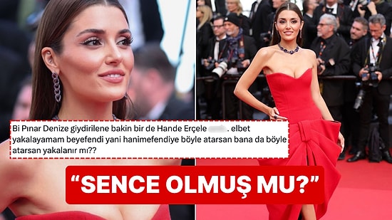 Cannes'ın Kırmızı Halısında Boy Gösteren Hande Erçel'in Hediye Paketinden Hallice Kombini Topa Tutuldu!