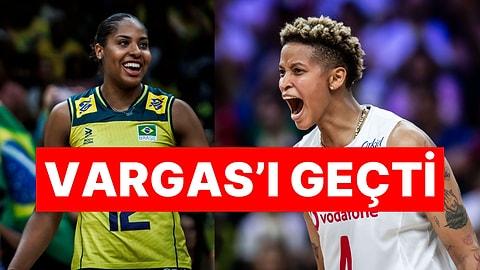 Fenerbahçe'nin Brezilyalı Voleybolcusu Ana Cristina'dan Servis Hızı Rekoru!