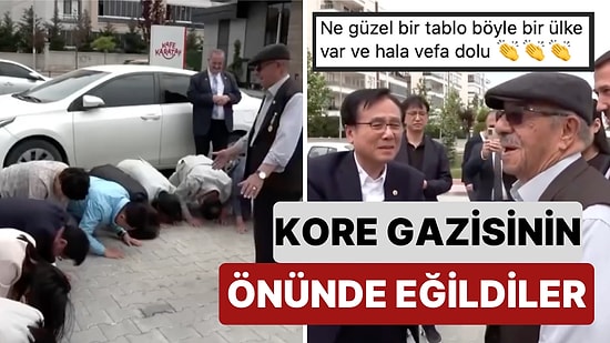 Korelilerin Saygısı: Konya’ya Gelen Güney Koreli Heyet 94 Yaşındaki Kore Gazisi İhsan Damdam’ın Önünde Eğildi
