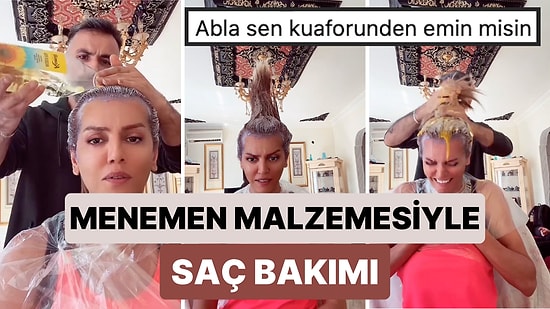 Bildiğiniz Bütün Bakımları Unutun: Müşterisinin Saçına Ayçiçek Yağı Döküp Yumurta Kıran Bir Değişik Kuaför