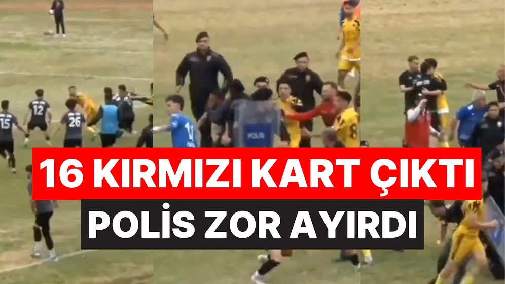 Futbolcular Tekme Tokat Birbirine Girdi! Sarayspor - Tekirdağ 100. Yıl Maçında Saha Ringe Döndü