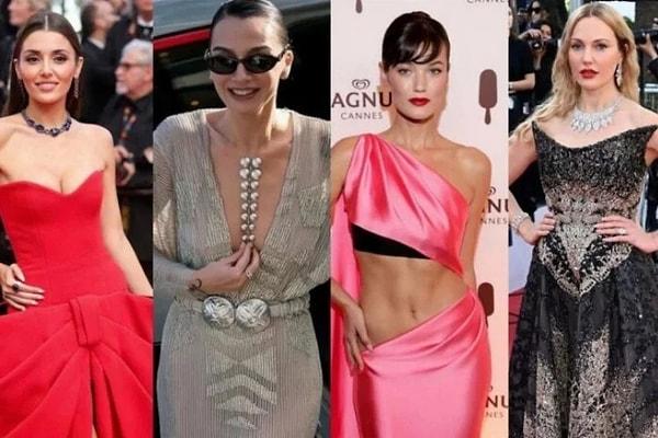 Dünyanın en prestijli törenlerinden biri olan Cannes Film Festivali'nde bu yıl epey Türk rüzgarı esti. Birçok ünlü isim kırmızı halıda boy gösterdi.