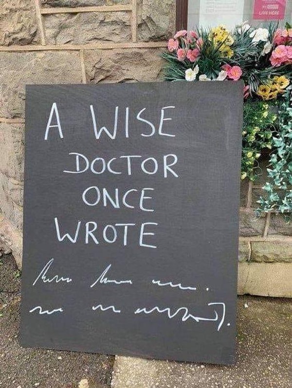 3. "Bilge bir doktor bir zamanlar --------- yazdı."