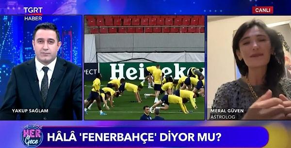 TGRT Haber'e konuk olan Güven, "Kartlarım ısrarla üstüne bastıra bastıra hala daha Fenerbahçe'nin şampiyon olacağını söylüyor. Harita da kartlarım da bunu söylüyor, Fenerbahçe mucizevi şampiyonluk yaşayacak." dedi.