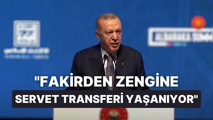 Erdoğan, Gelir Dağılımında Adaletsizliğe İşaret Etti: "Fakirden Zengine Artan Bir Servet Transferi Yaşanıyor"