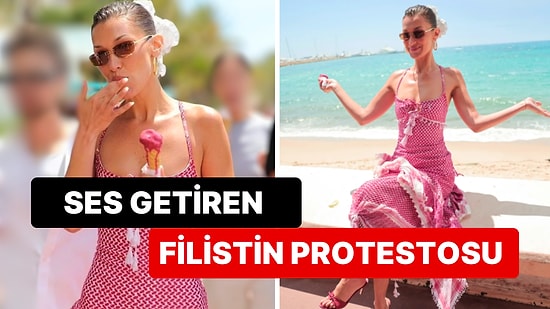 Bella Hadid'den Sessiz Filistin Eylemi: Her Fırsatta Barış Mesajı Veren Model Bu Sefer Sustu, Elbisesi Konuştu
