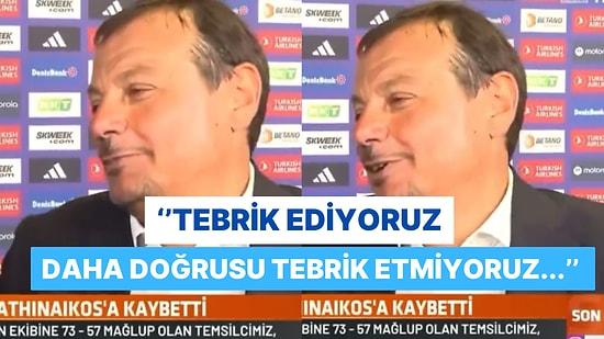 Ergin Ataman TRT Spor Spikerine Tepki Gösterdi: “Korkma, Kazanan Takımı Tebrik Edeceksin”