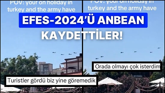 Tatile Gelen Turistlerin EFES-2024 Tatbikatına Şahit Olduğu Etkileyici Anlar