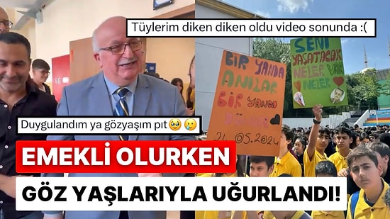 45 Senelik Emektar Öğretmene Öğrencilerden ve Öğretmenlerden Gözleri Dolduran Veda!