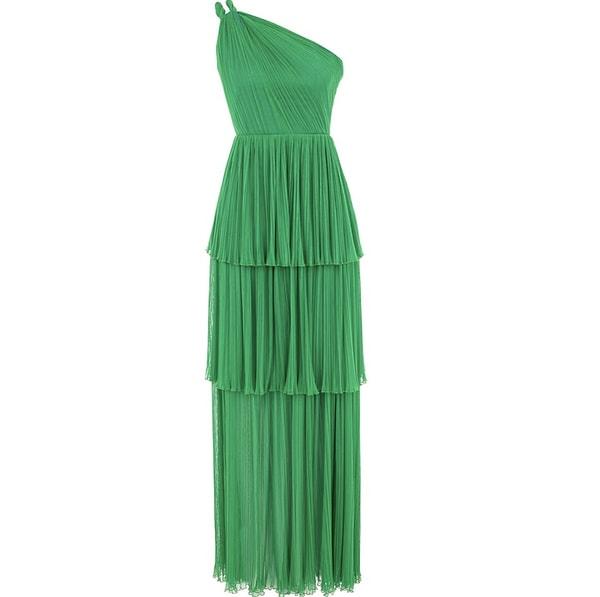 4. İpekyolu Yeşil Maxi Elbise